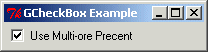 GCheckBox screen shot.